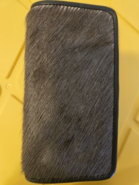 ​Juan Antonio Luxury Trifold Wallet | Croc-Embossed Leather & Hair-on-Hide | USA